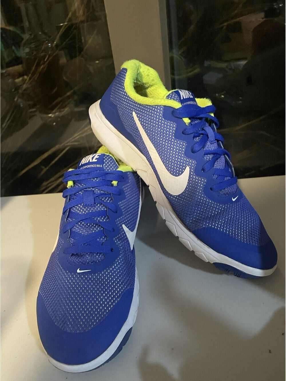 Nike Shoes 7.5 Flex Experience RN 4 Running Sneakers Lace Up 749172-404 Blue